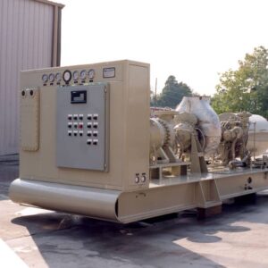 An image of a compressor control system that uses anti-surge controllers