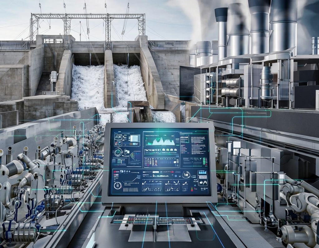 Unified Industrial Control Systems for Cross-Industry Monitoring: Hydroelectric, Gas Turbine, and Manufacturing Operations